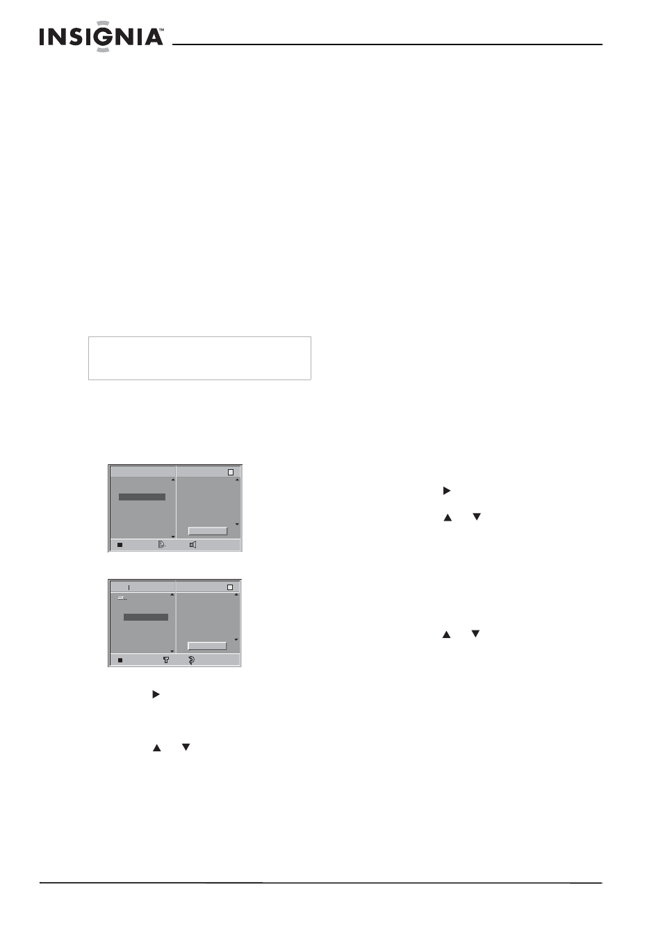 Changement du canal audio, Lecture programmée, Lecture en boucle des pistes programmées | Effacement de la liste de programmation complète | Insignia NS-H3005 User Manual | Page 68 / 116