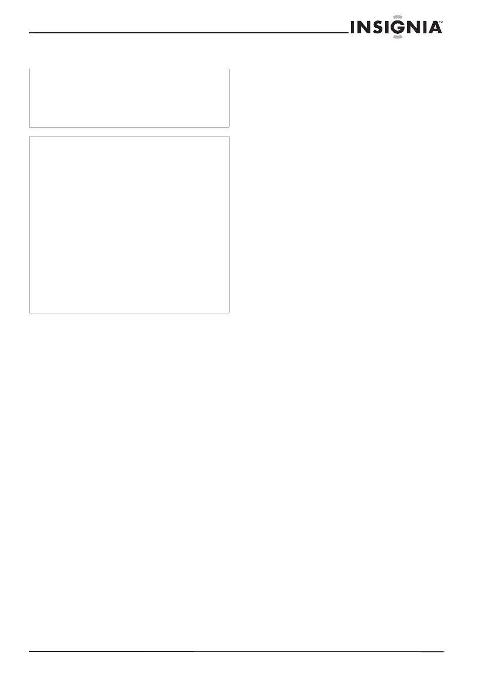Fcc garantie limitée, Droits d’auteurs | Insignia NS-H3005 User Manual | Page 75 / 116