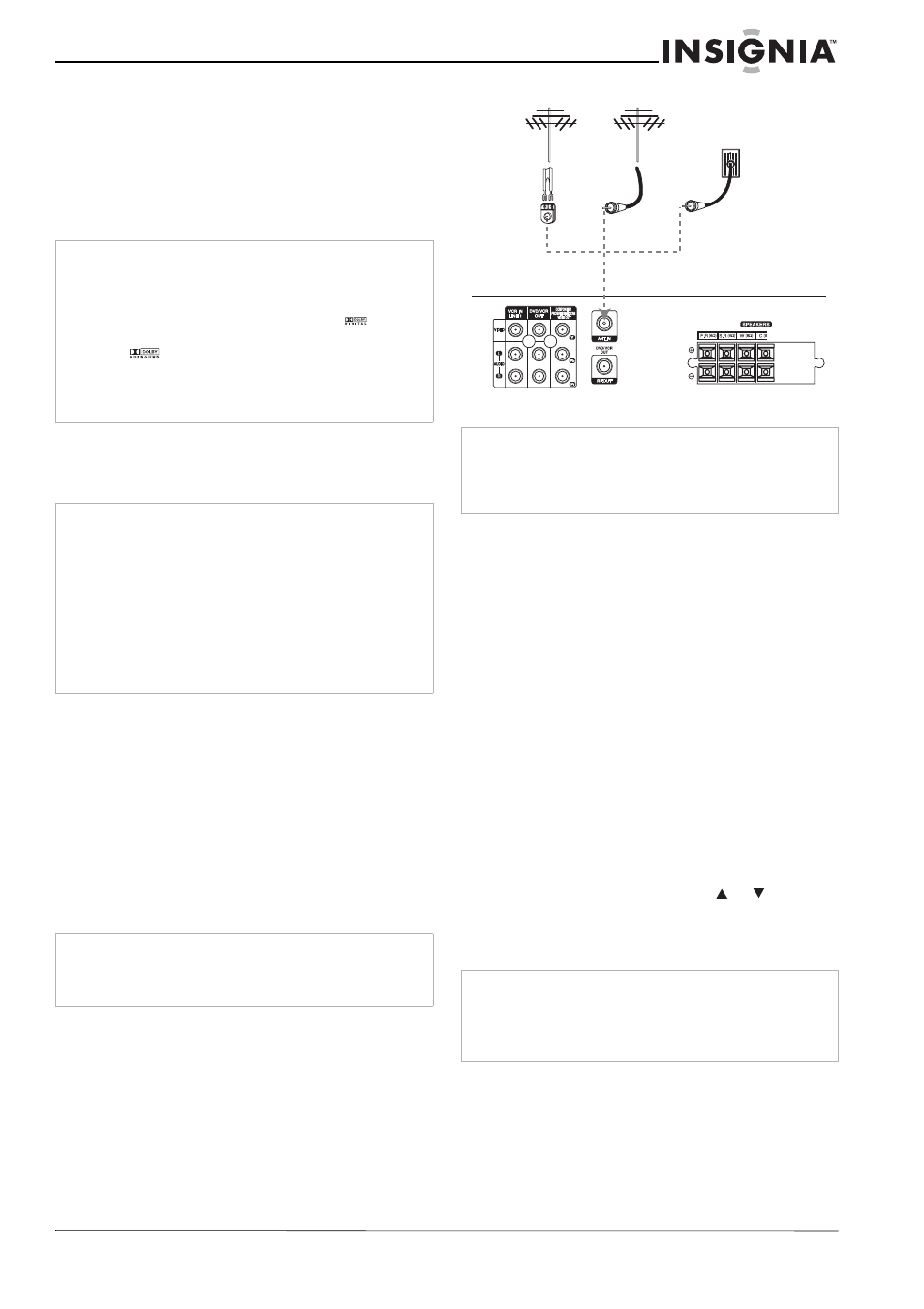 Connecting your home theater system | Insignia NS-H3005 User Manual | Page 9 / 116