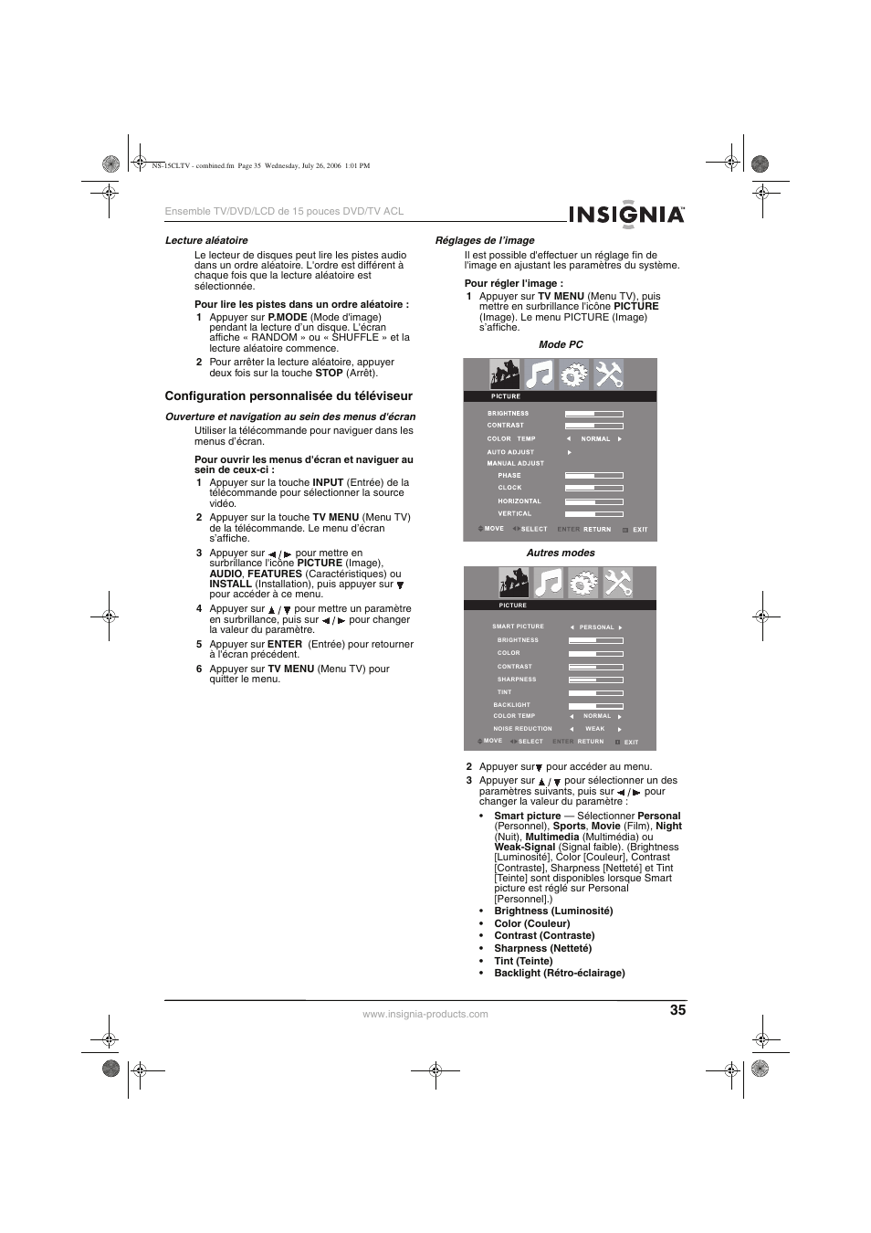 Insignia NS-15cltv User Manual | Page 34 / 69