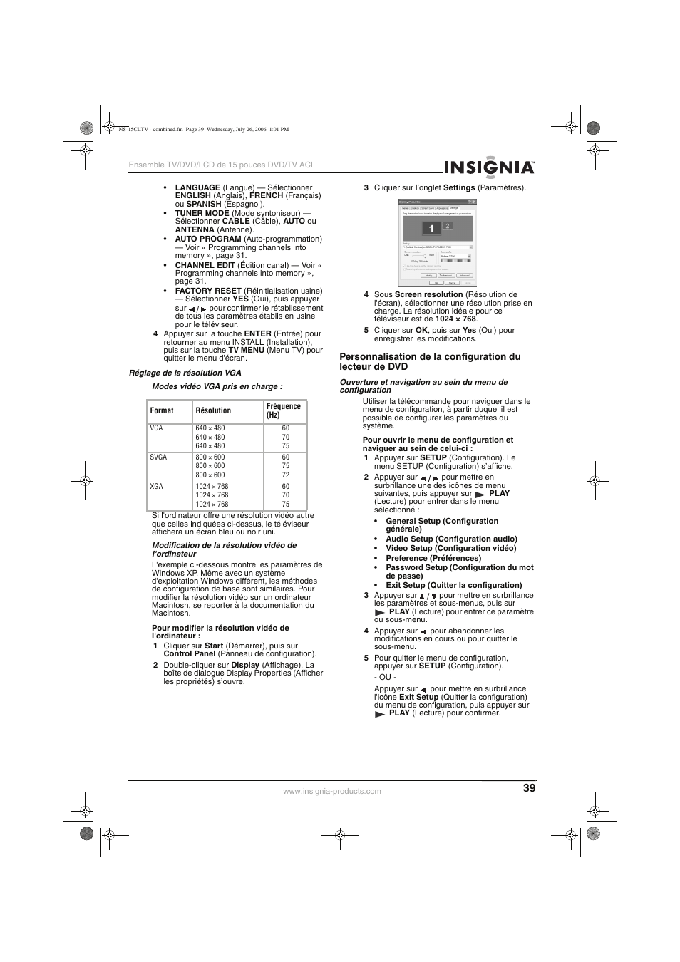 Insignia NS-15cltv User Manual | Page 38 / 69