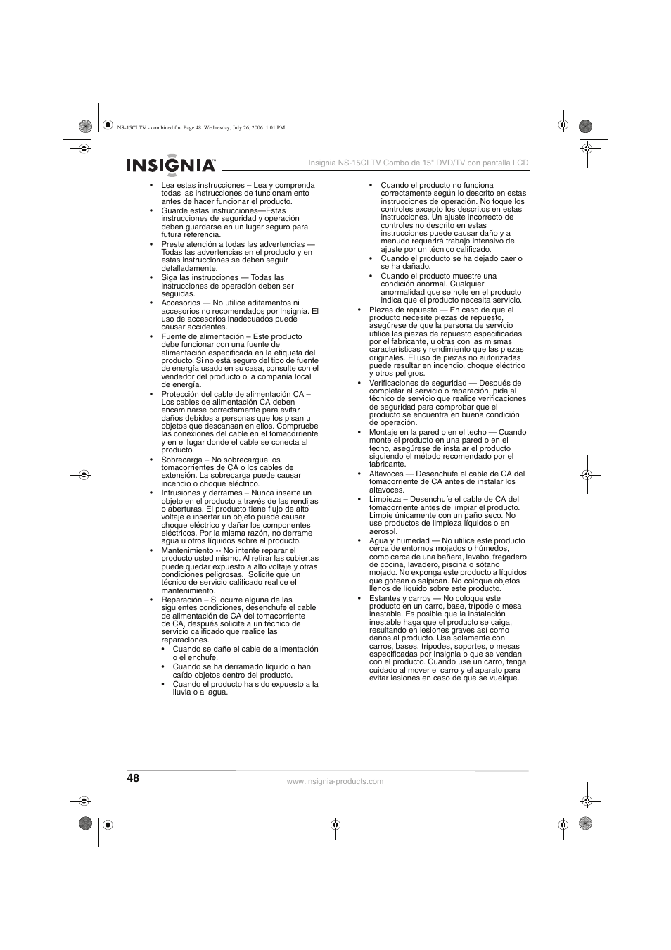 Insignia NS-15cltv User Manual | Page 47 / 69
