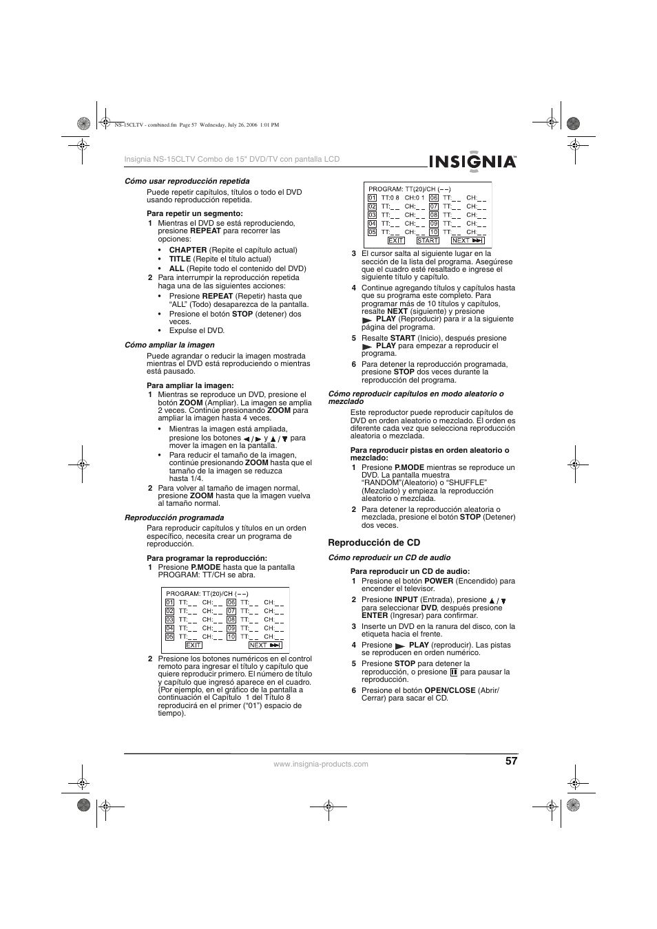 Insignia NS-15cltv User Manual | Page 56 / 69