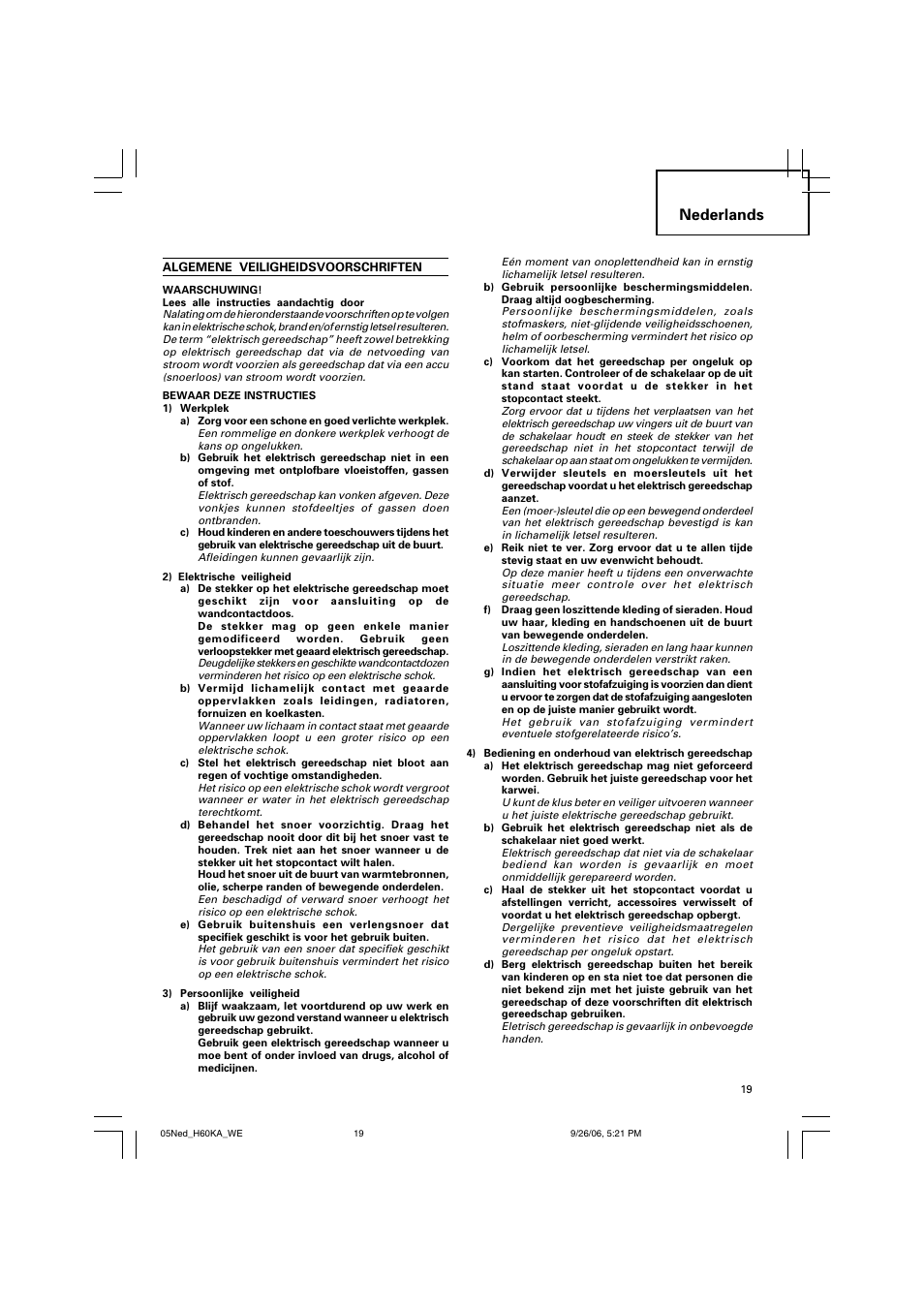Nederlands | Insignia H 60KA User Manual | Page 20 / 41