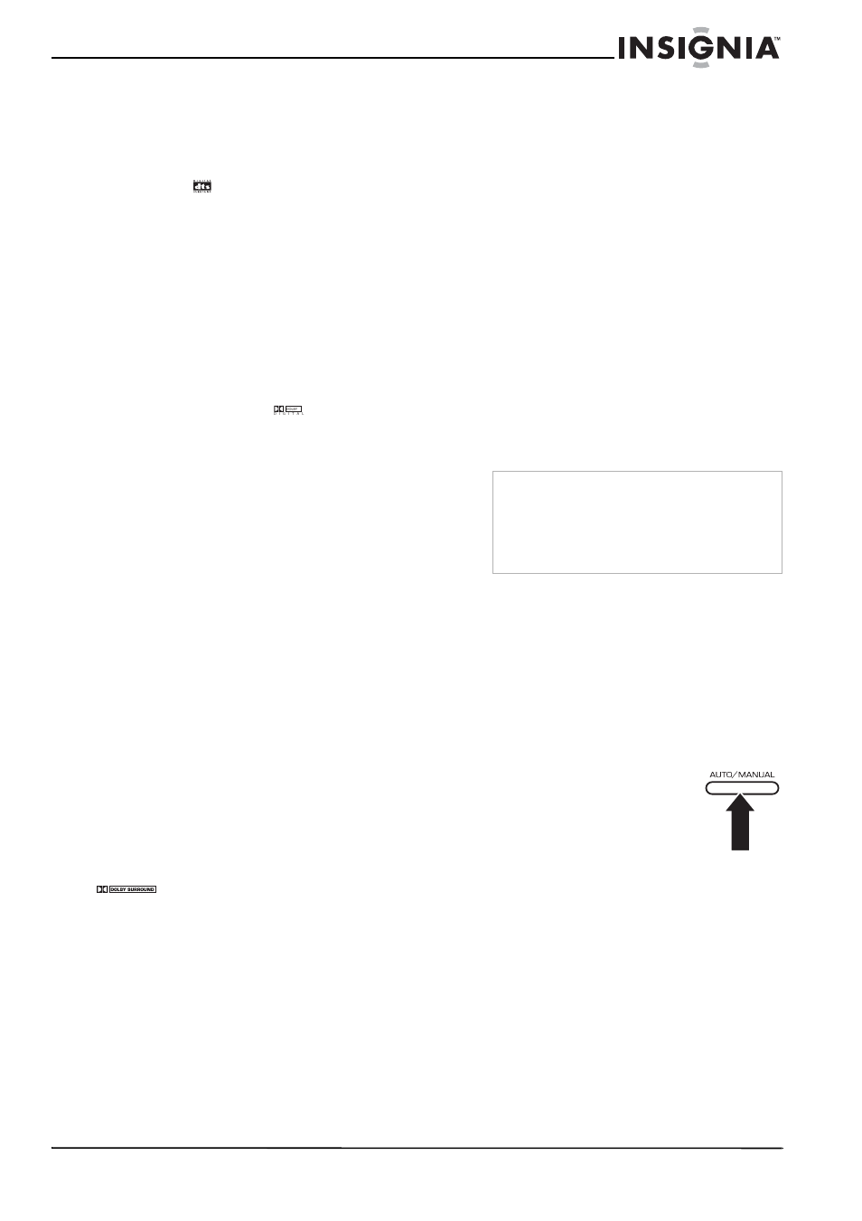 Modes ambiophoniques, Écoute du son ambiophonique | Insignia NS-R5100 User Manual | Page 37 / 76