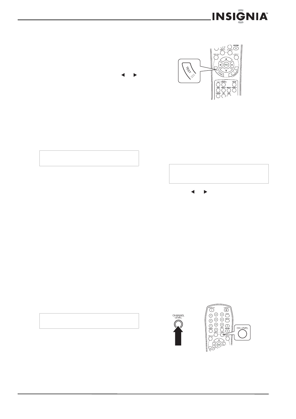 Réglage du volume actuel des canaux | Insignia NS-R5100 User Manual | Page 39 / 76