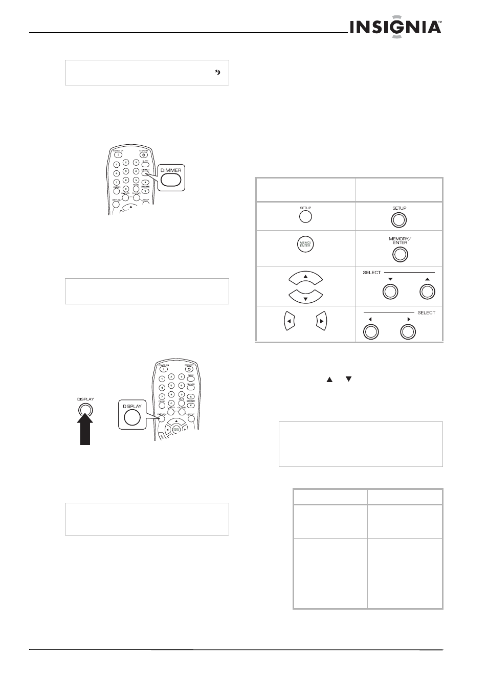 Réglage de la luminosité de l'écran, Affichage de l'état du récepteur, Modification des paramètres | Navigation dans le menu de configuration, Menu de configuration du récepteur | Insignia NS-R5100 User Manual | Page 43 / 76