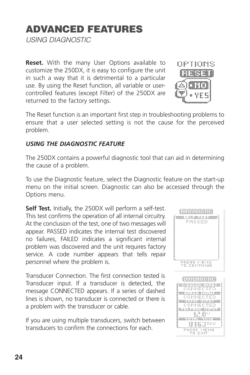 Advanced features | Insignia DUAL BEAM 250DX User Manual | Page 26 / 36