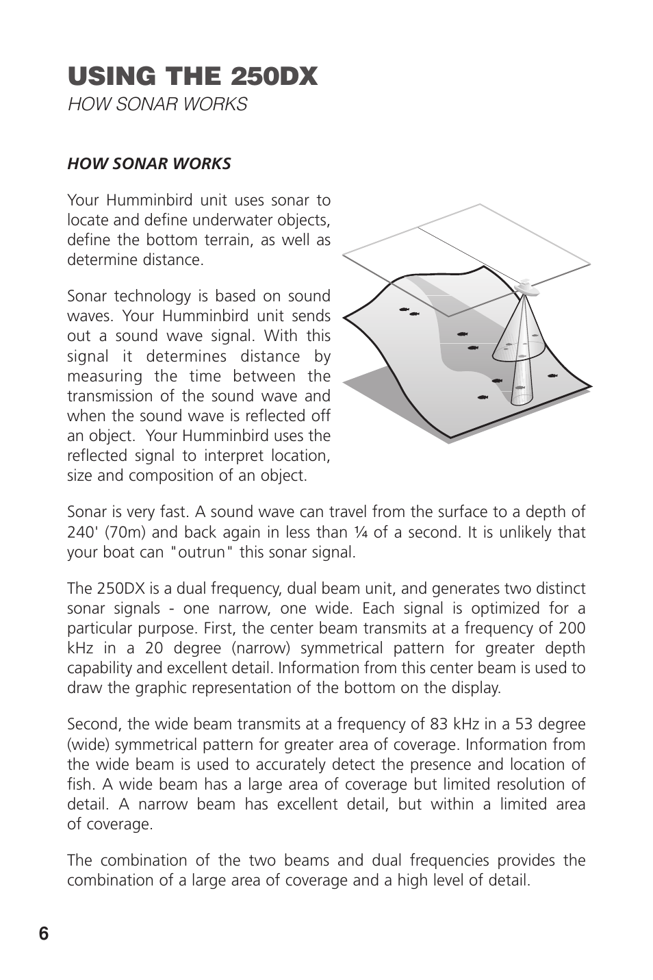 Using the 250dx | Insignia DUAL BEAM 250DX User Manual | Page 8 / 36