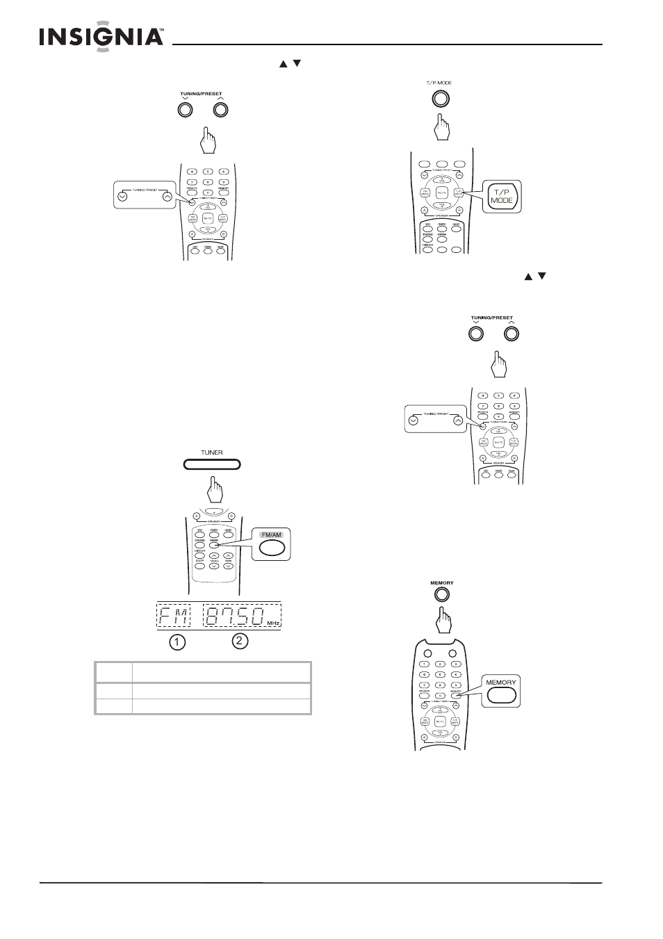 Insignia NS-R2000 User Manual | Page 12 / 56