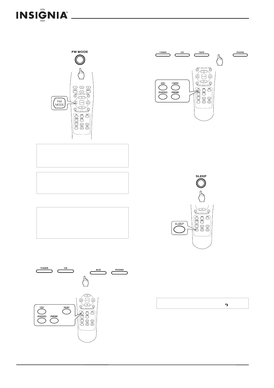 Recording, Using the sleep timer | Insignia NS-R2000 User Manual | Page 14 / 56