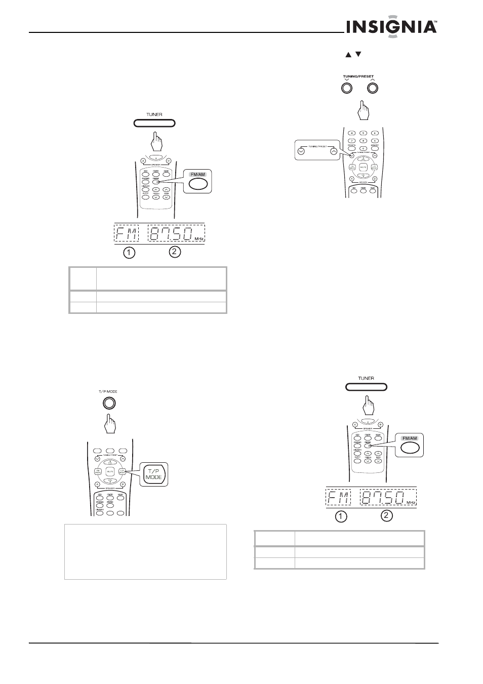 Escuchando transmisiones de radio | Insignia NS-R2000 User Manual | Page 45 / 56