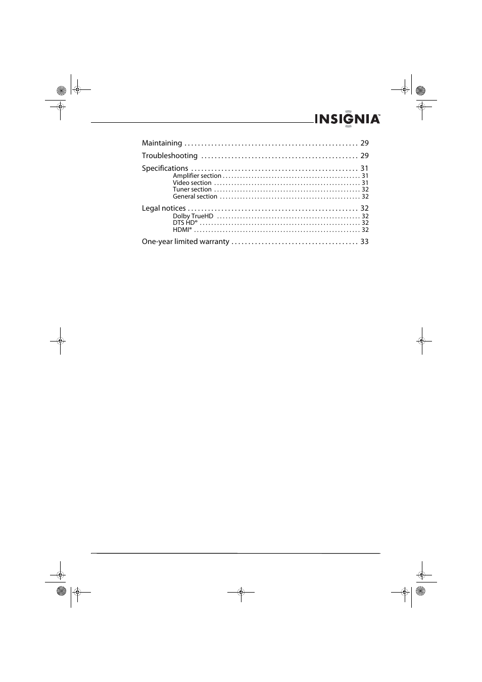 Insignia NS-AV511 User Manual | Page 3 / 38