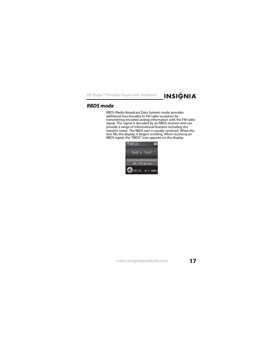 Rbds mode | Insignia NS-HD01 User Manual | Page 17 / 44