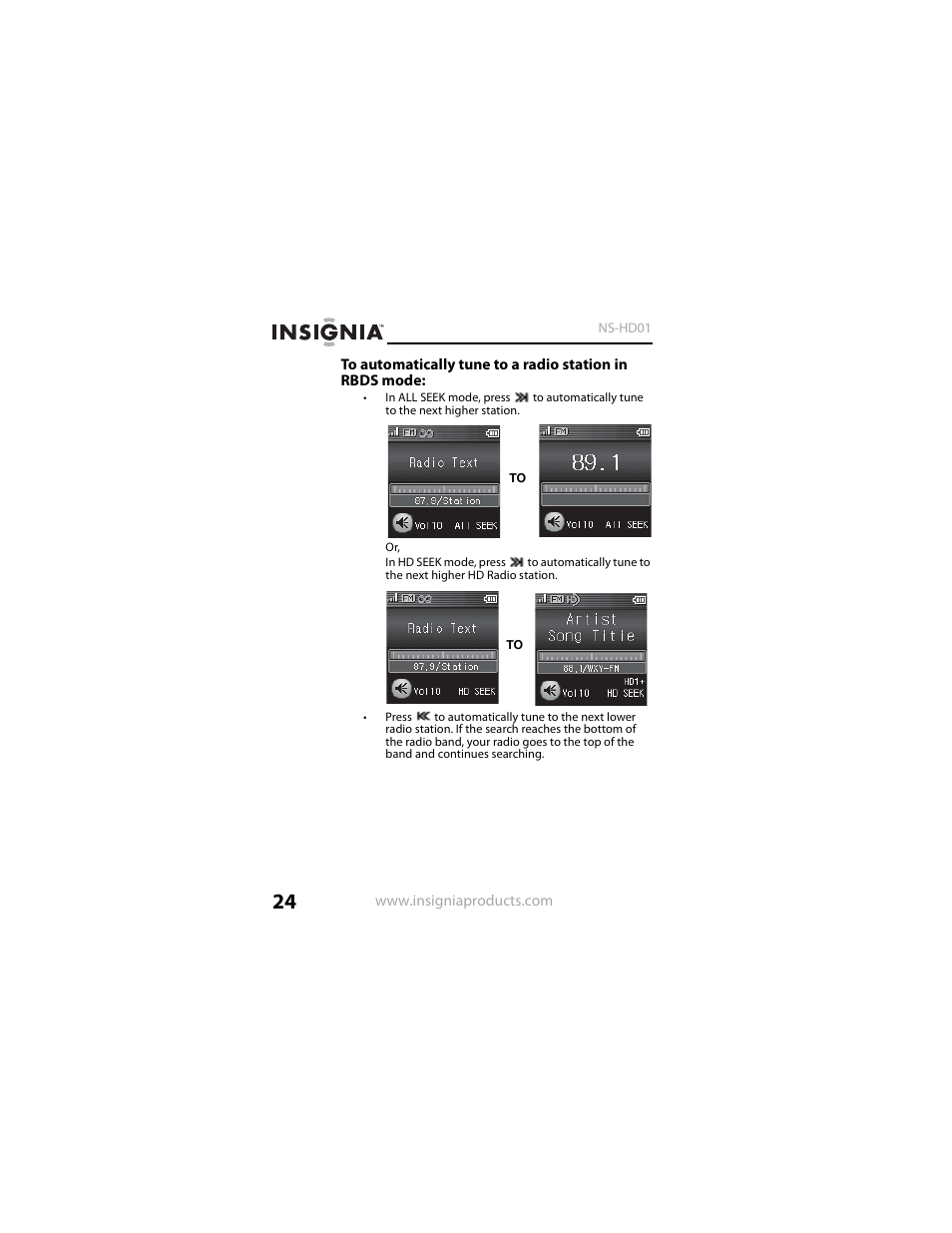 Insignia NS-HD01 User Manual | Page 24 / 44