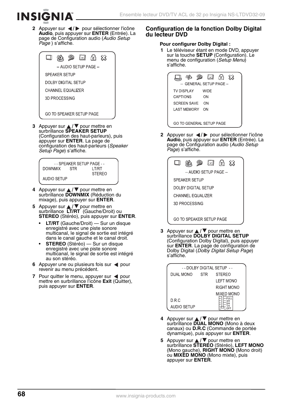 Insignia NS-LTDVD32-09 User Manual | Page 68 / 116