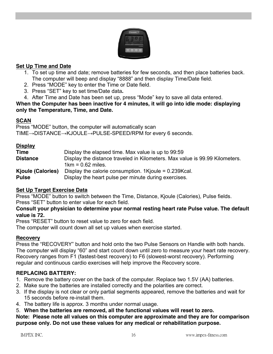 Computer | Impex NS-1101U User Manual | Page 17 / 20