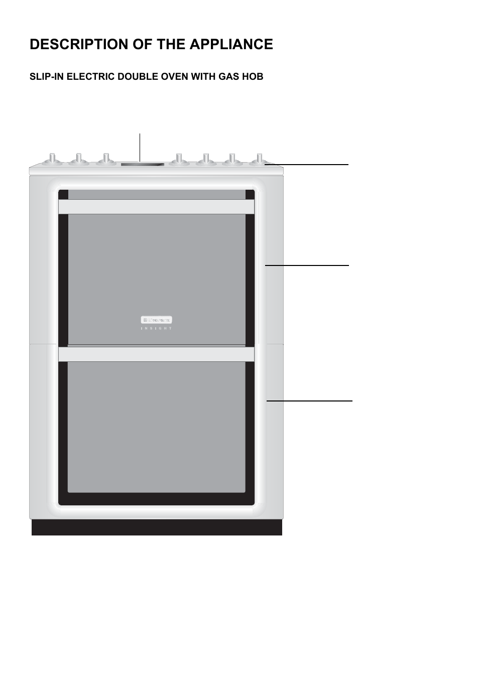 Description of the appliance | INSIGHT 51 EKM6047 User Manual | Page 4 / 36