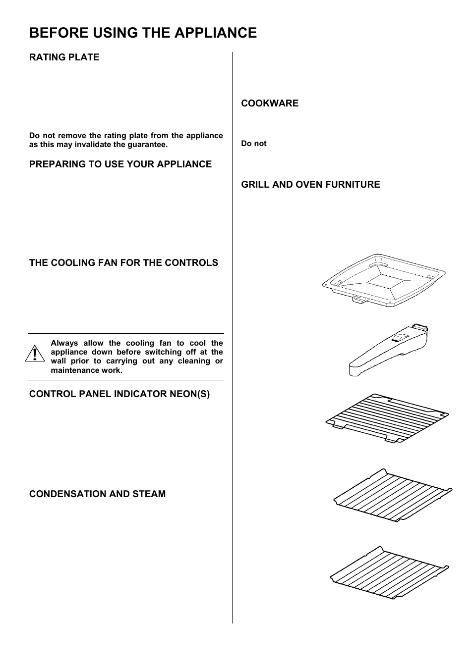 Before using the appliance | INSIGHT 51 EKM6047 User Manual | Page 6 / 36