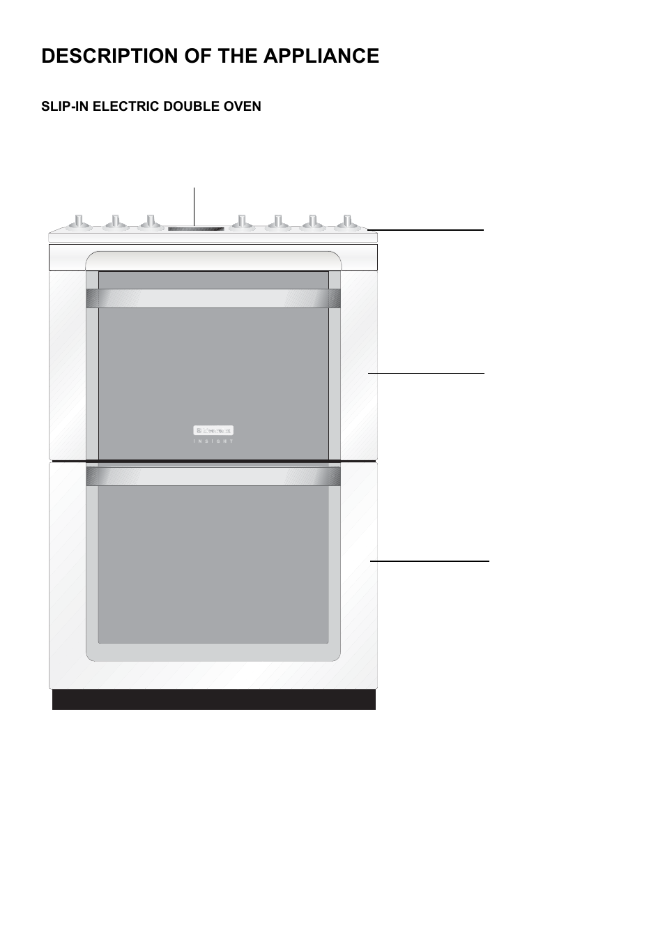 Description of the appliance | INSIGHT 51 EKC6044 User Manual | Page 4 / 36