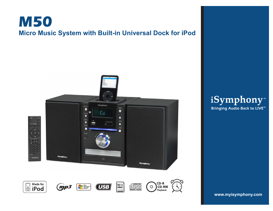 iSymphony M50 User Manual | 2 pages