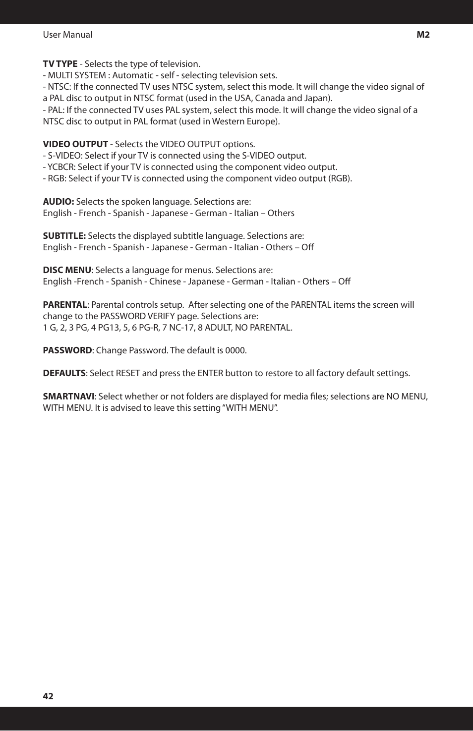 iSymphony M2 User Manual | Page 42 / 48