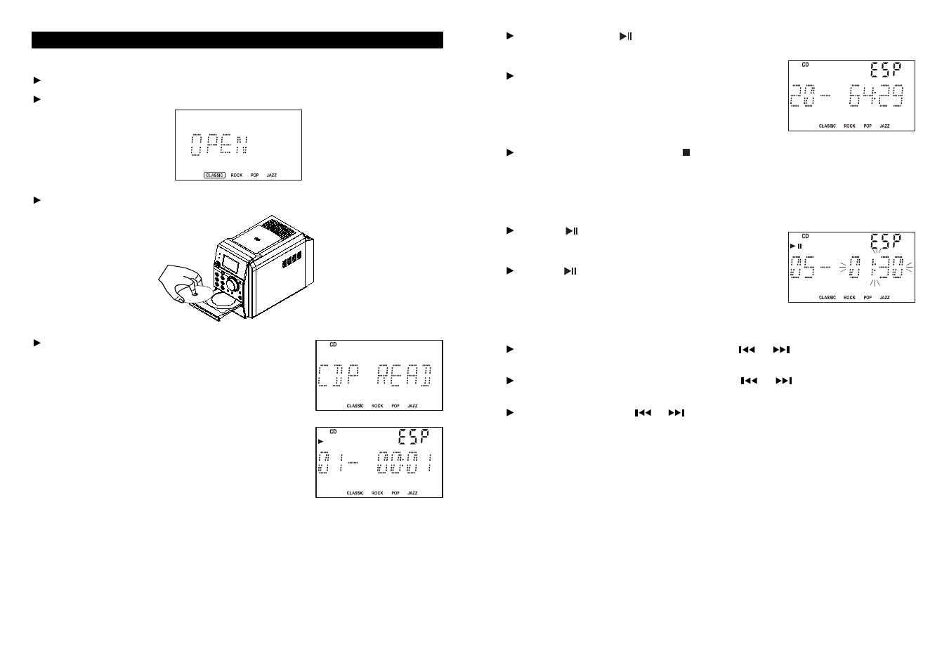 Cd operation | iSymphony M110 User Manual | Page 12 / 64