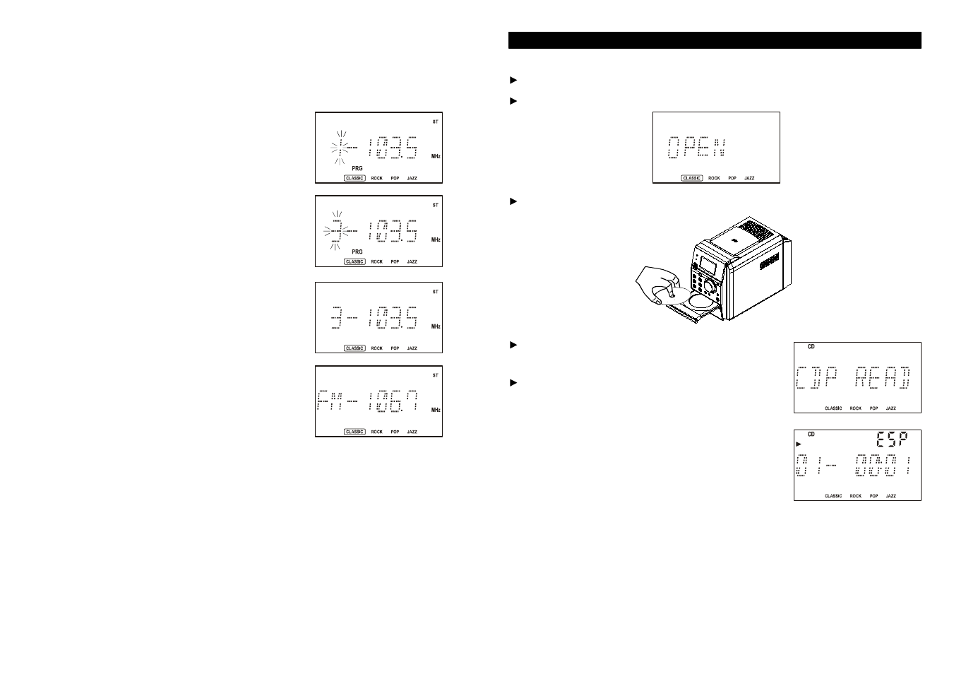 Utilisation du lecteur de cd | iSymphony M110 User Manual | Page 33 / 64