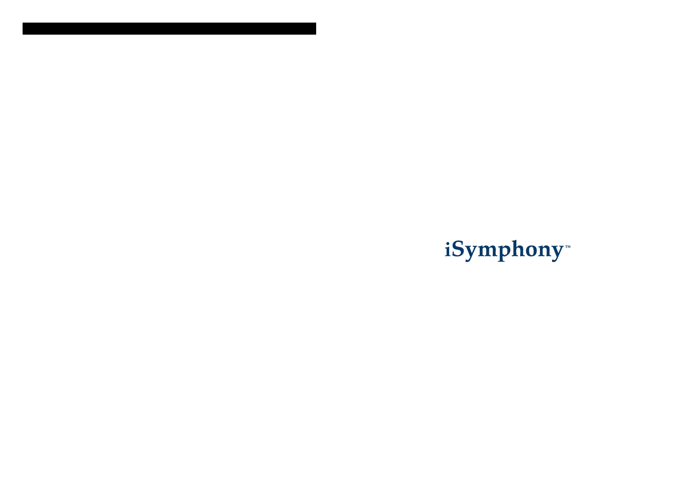 iSymphony M110 User Manual | Page 64 / 64