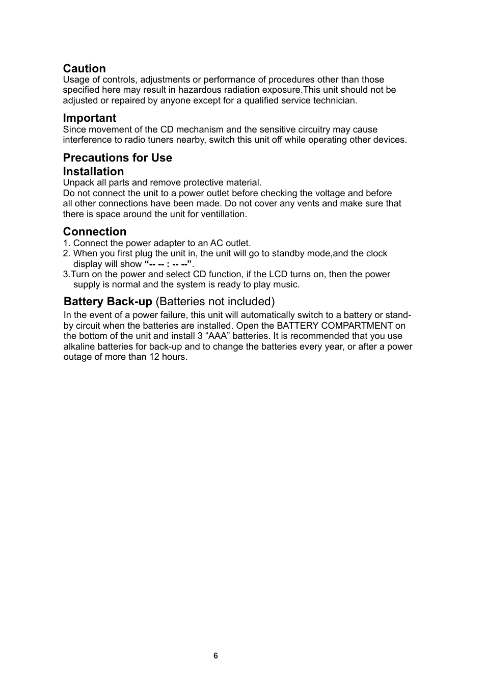 iSymphony CR8CD User Manual | Page 6 / 15