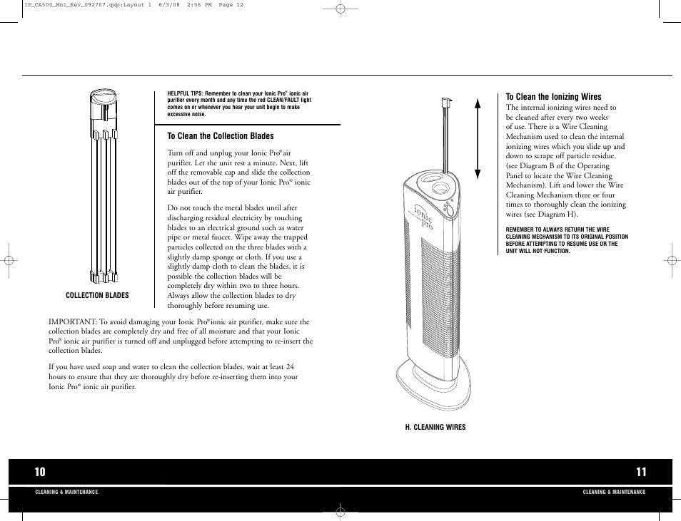 Ionic Pro CA500 User Manual | Page 7 / 11