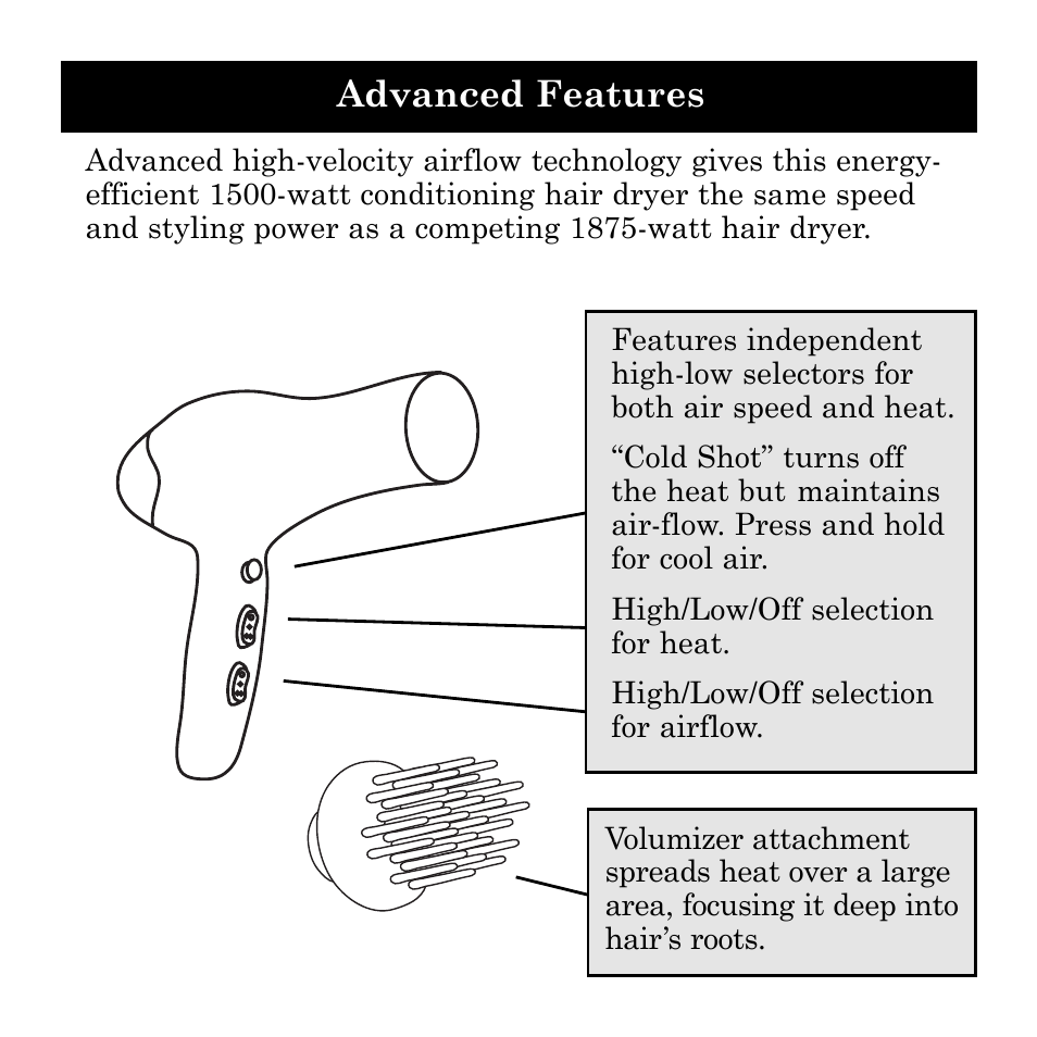 Advanced features | Ionic Pro SI749 User Manual | Page 6 / 11