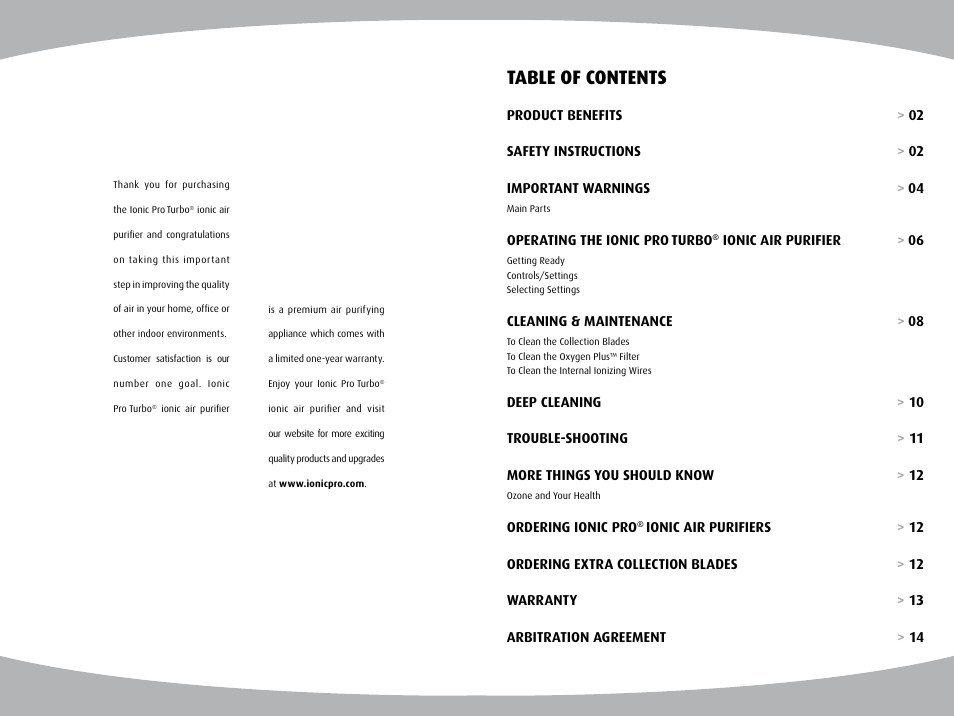Ionic Pro TURBO User Manual | Page 2 / 11