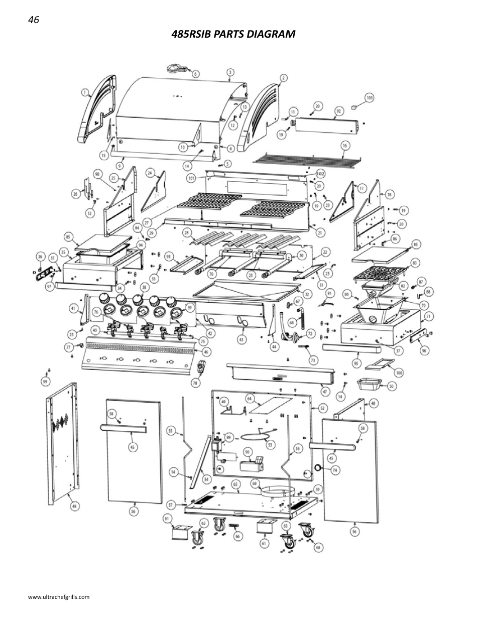 485rsib parts diagram | Interlink electronic L485SIB User Manual | Page 46 / 48