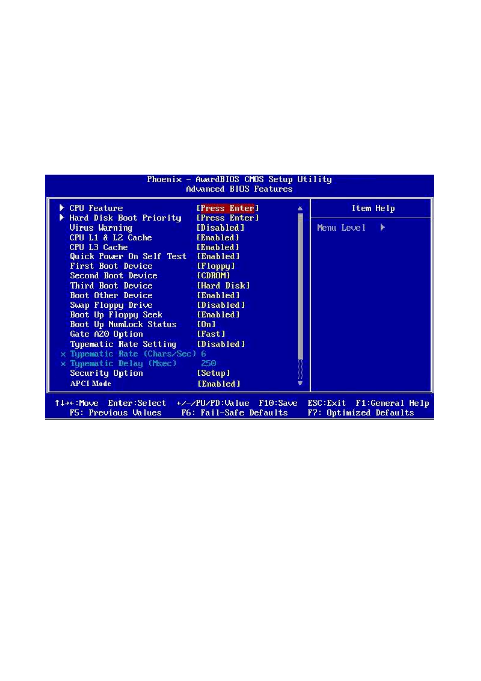 2 advanced bios features | Intel AX965Q User Manual | Page 59 / 81