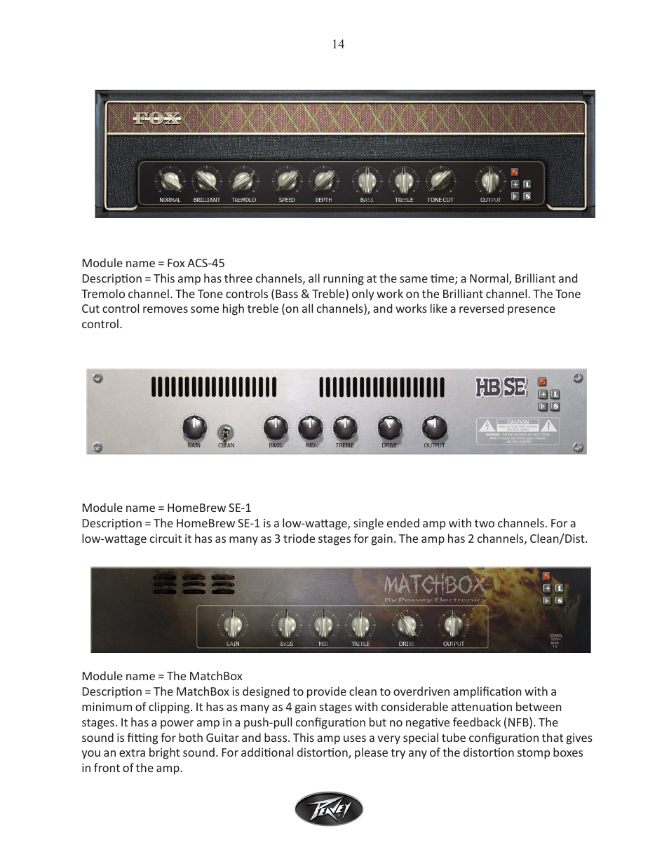 Intel Peavey ReValver MK III User Manual | Page 15 / 45