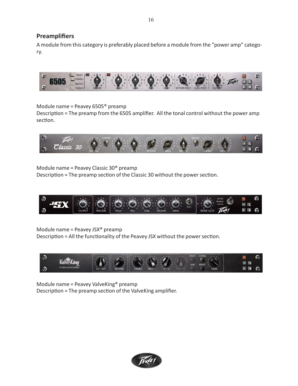 Intel Peavey ReValver MK III User Manual | Page 17 / 45