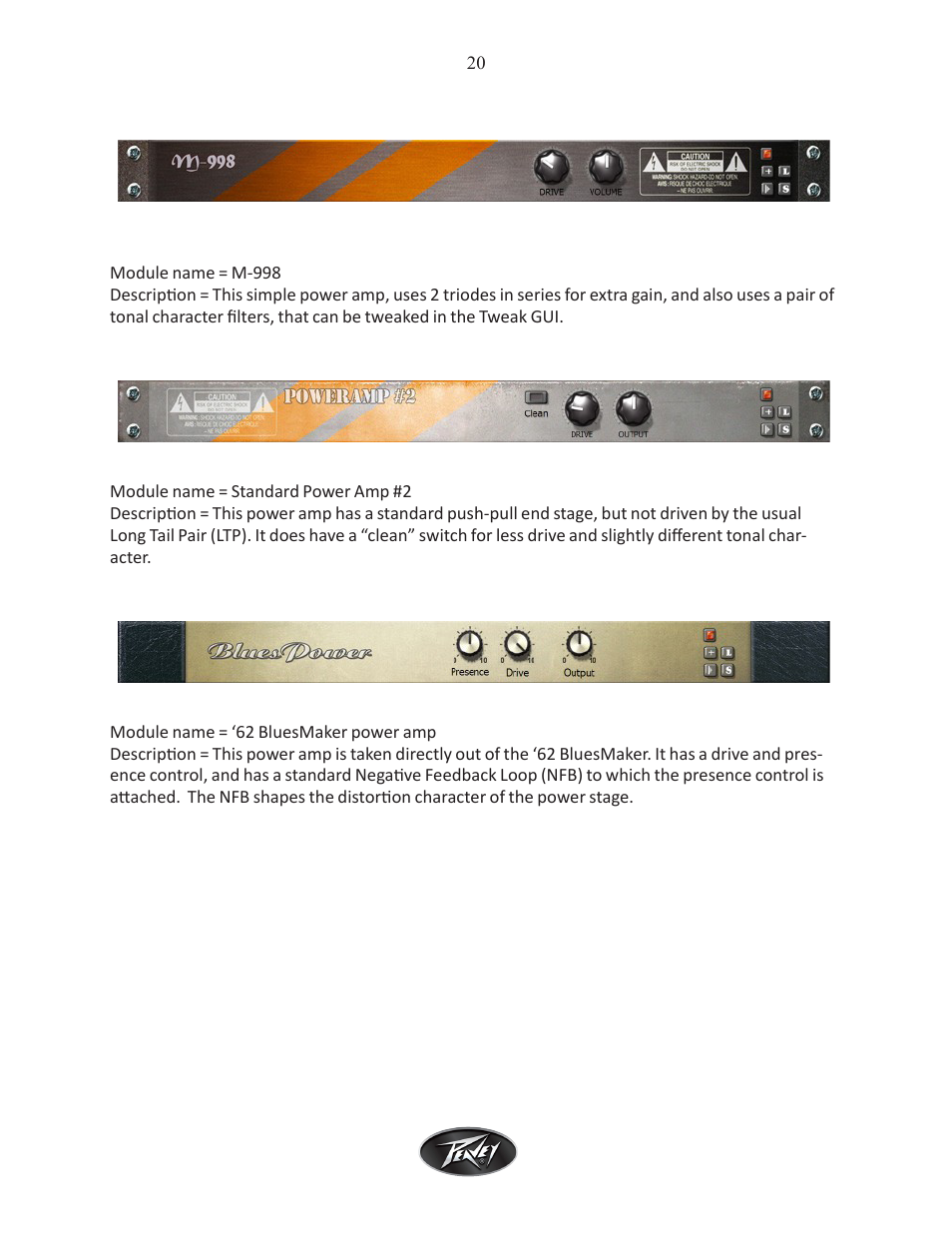 Intel Peavey ReValver MK III User Manual | Page 21 / 45