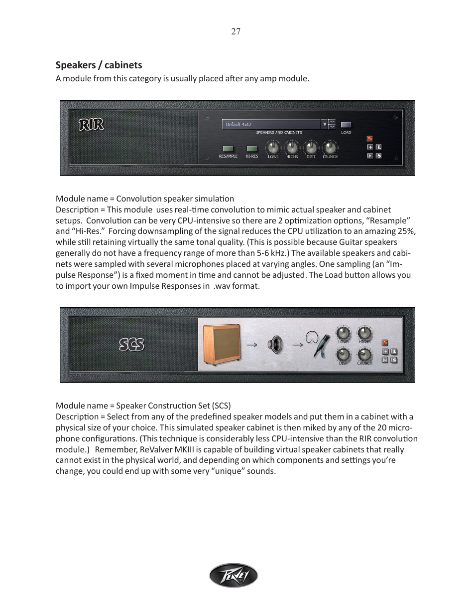 Intel Peavey ReValver MK III User Manual | Page 28 / 45