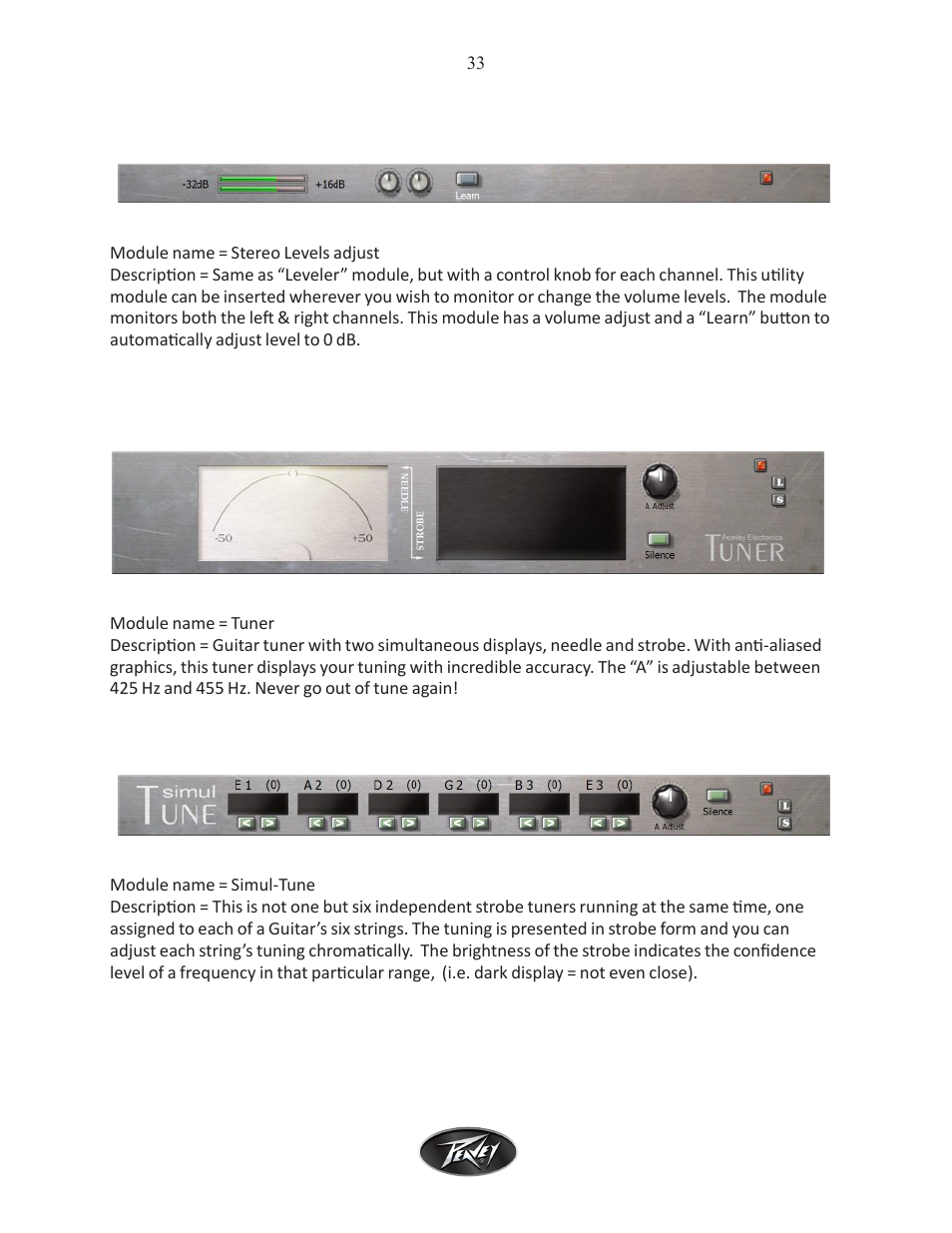 Intel Peavey ReValver MK III User Manual | Page 34 / 45