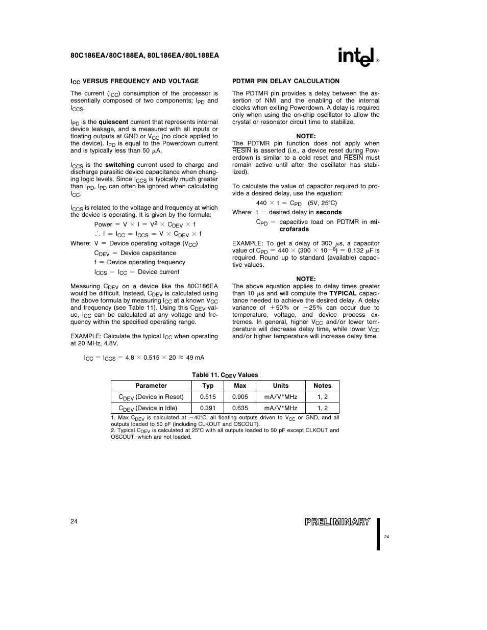 Intel 80L186EA User Manual | Page 24 / 50