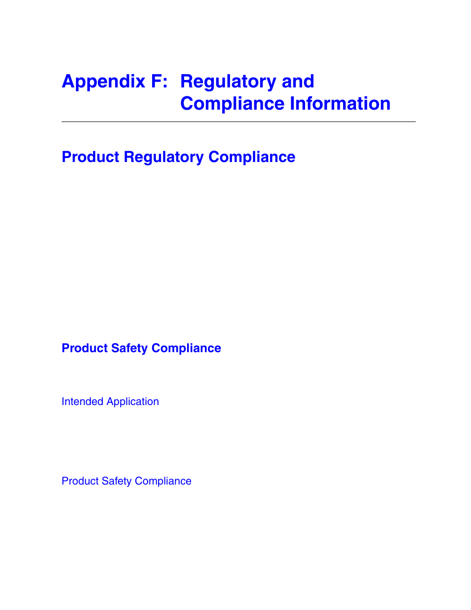 Appendix f: regulatory and compliance information, Product regulatory compliance | Intel SR1500AL User Manual | Page 133 / 180