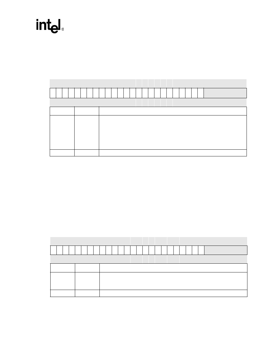 Table 4-31. icmr register bitmap, 2 interrupt controller level register (iclr), Table 4-32. iclr register bitmap | Intel PXA26X User Manual | Page 133 / 624