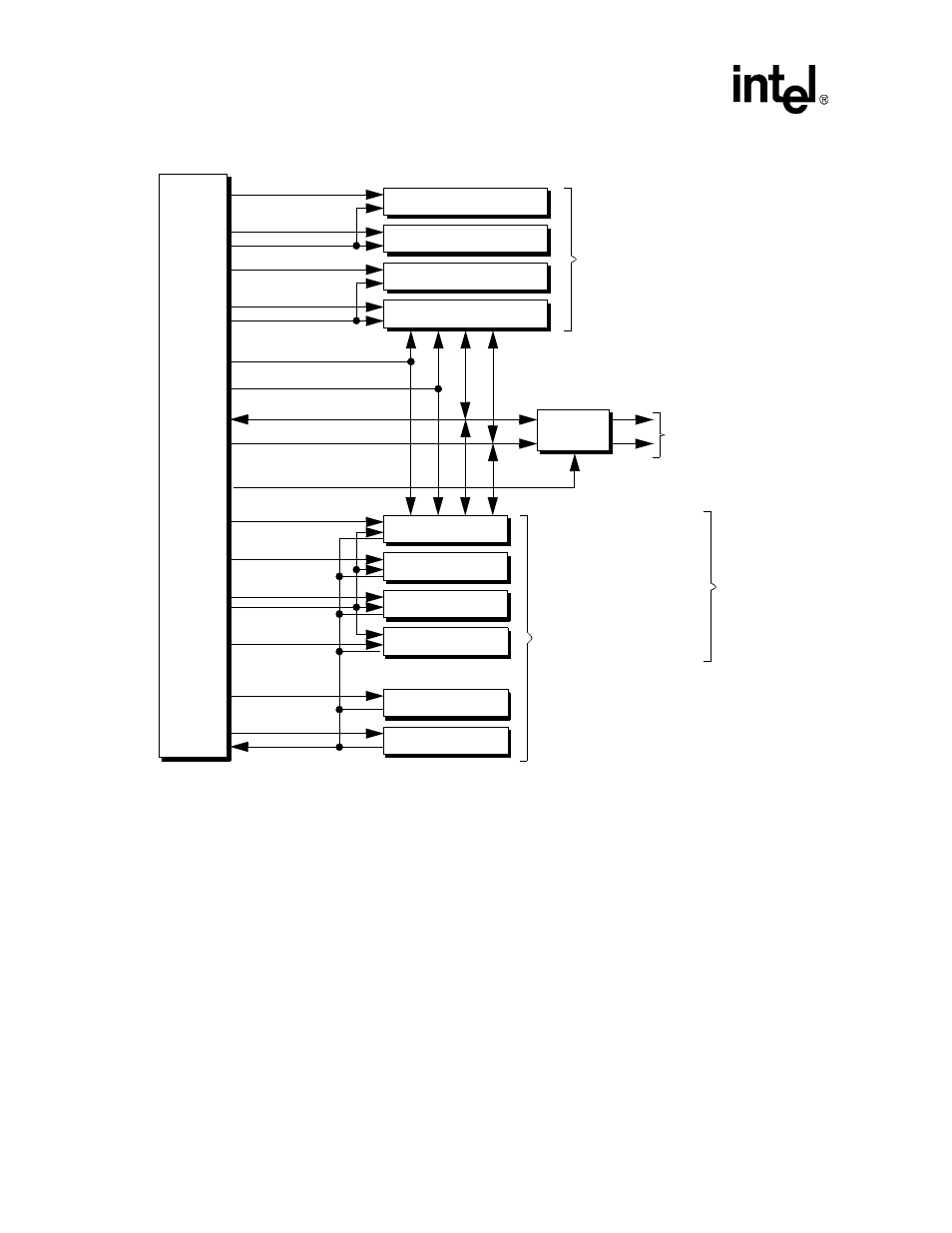 Figure 6-1. general memory interface configuration, 2 functional description, 1 sdram interface overview | Intel PXA26X User Manual | Page 192 / 624