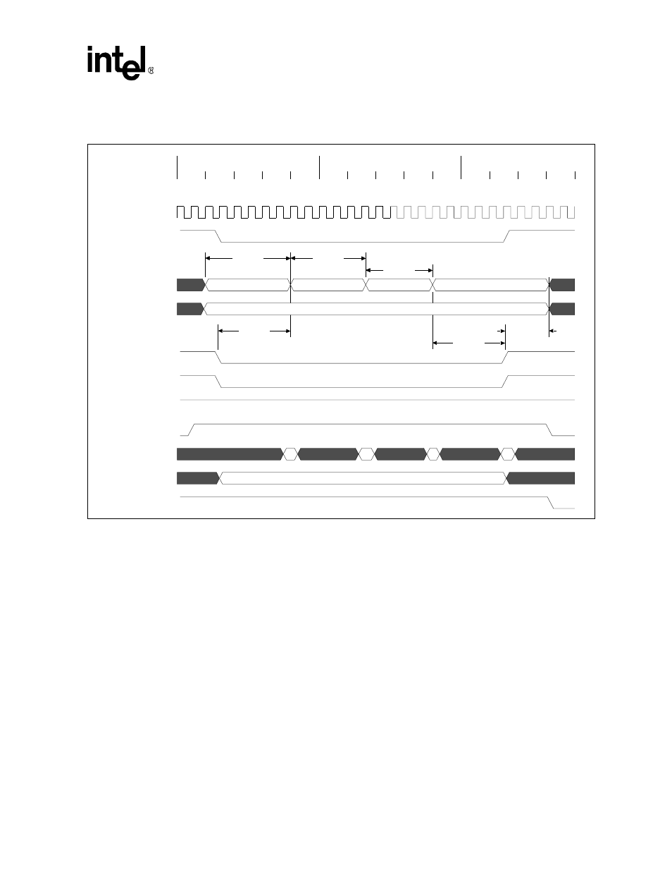 4 sram interface overview, 1 sram timing diagrams and parameters, Figure 6-16 | Intel PXA26X User Manual | Page 241 / 624
