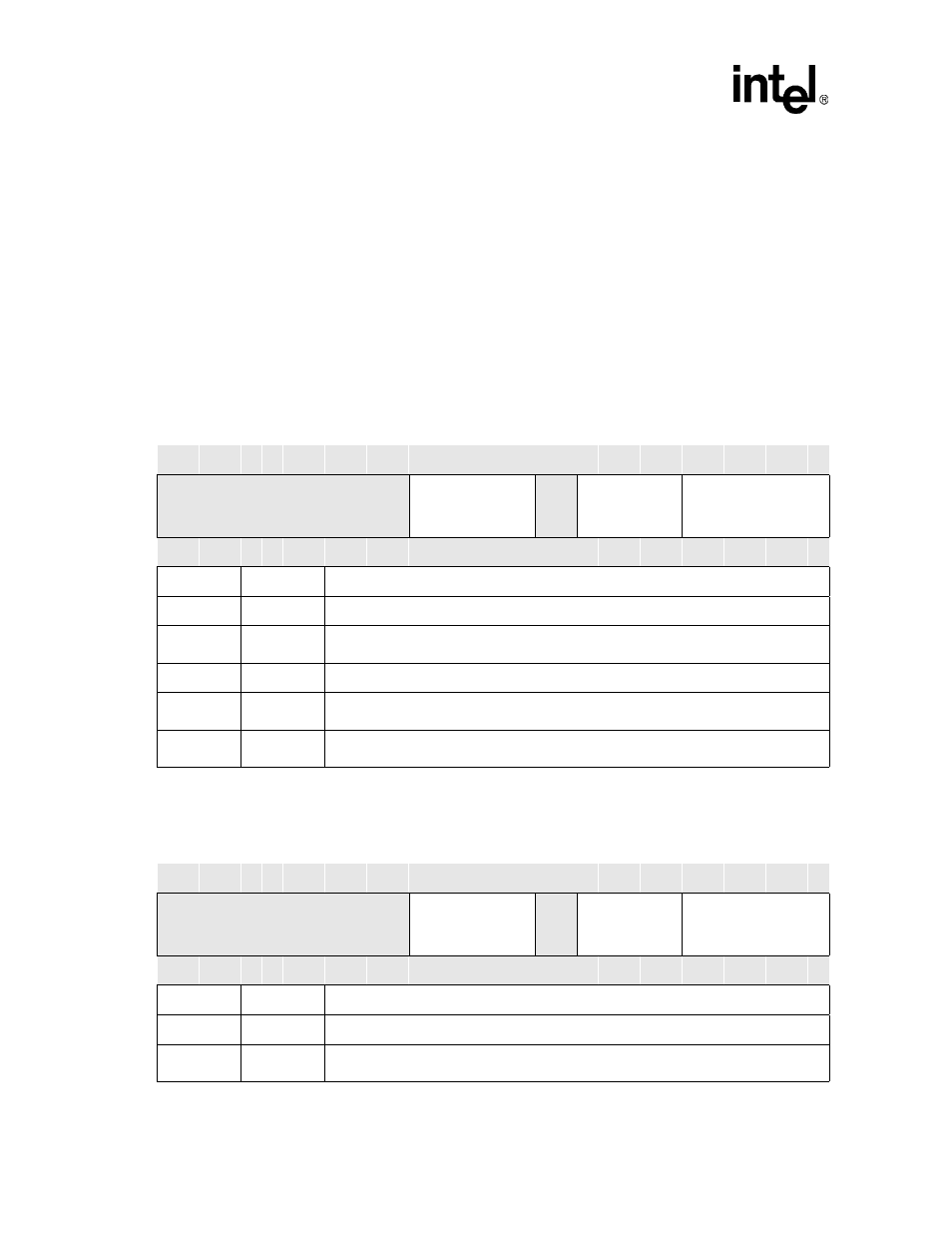 1 expansion memory timing configuration register, Table 6-27. mcmemx register bitmap, Table 6-28. mcattx register bitmap | Intel PXA26X User Manual | Page 248 / 624