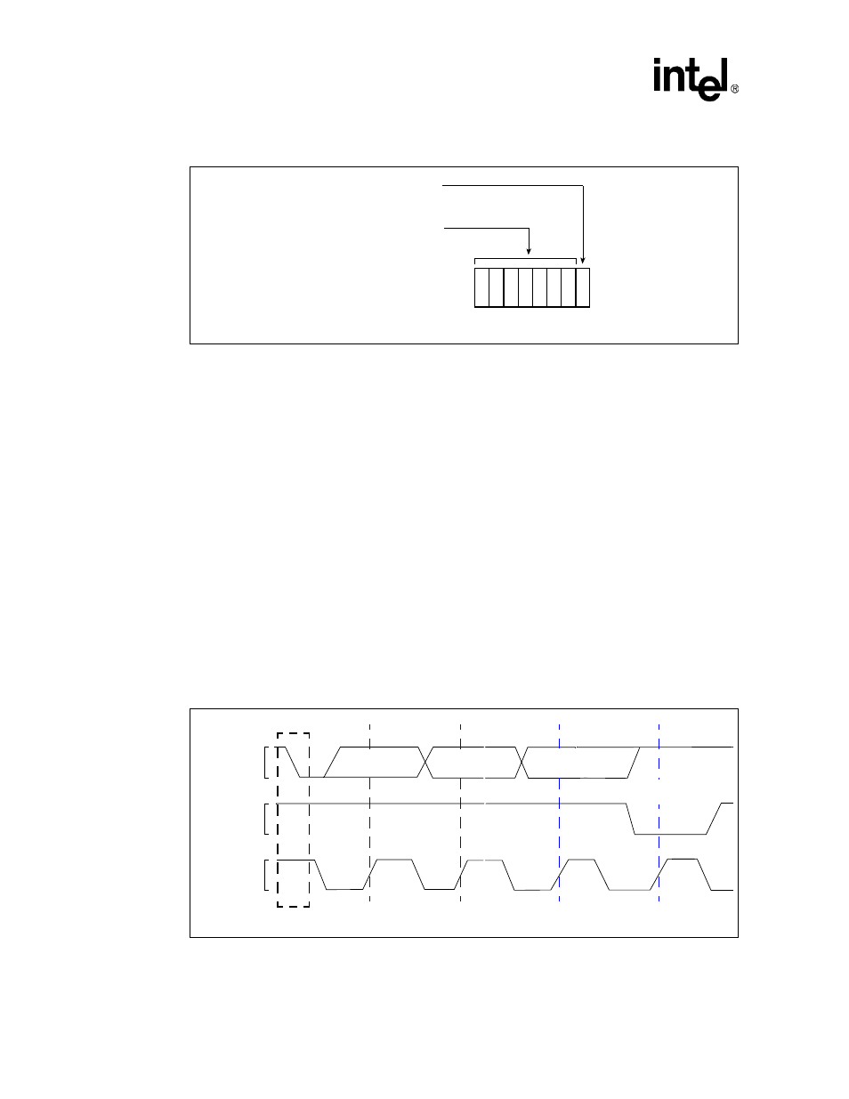 3 inter-integrated circuit acknowledge, Figure 9-5. acknowledge on the i2c bus, Section 9.4.3, “inter-integrated circuit | Acknowledge, Section 9.4.3, “inter-integrated, Circuit acknowledge | Intel PXA26X User Manual | Page 346 / 624