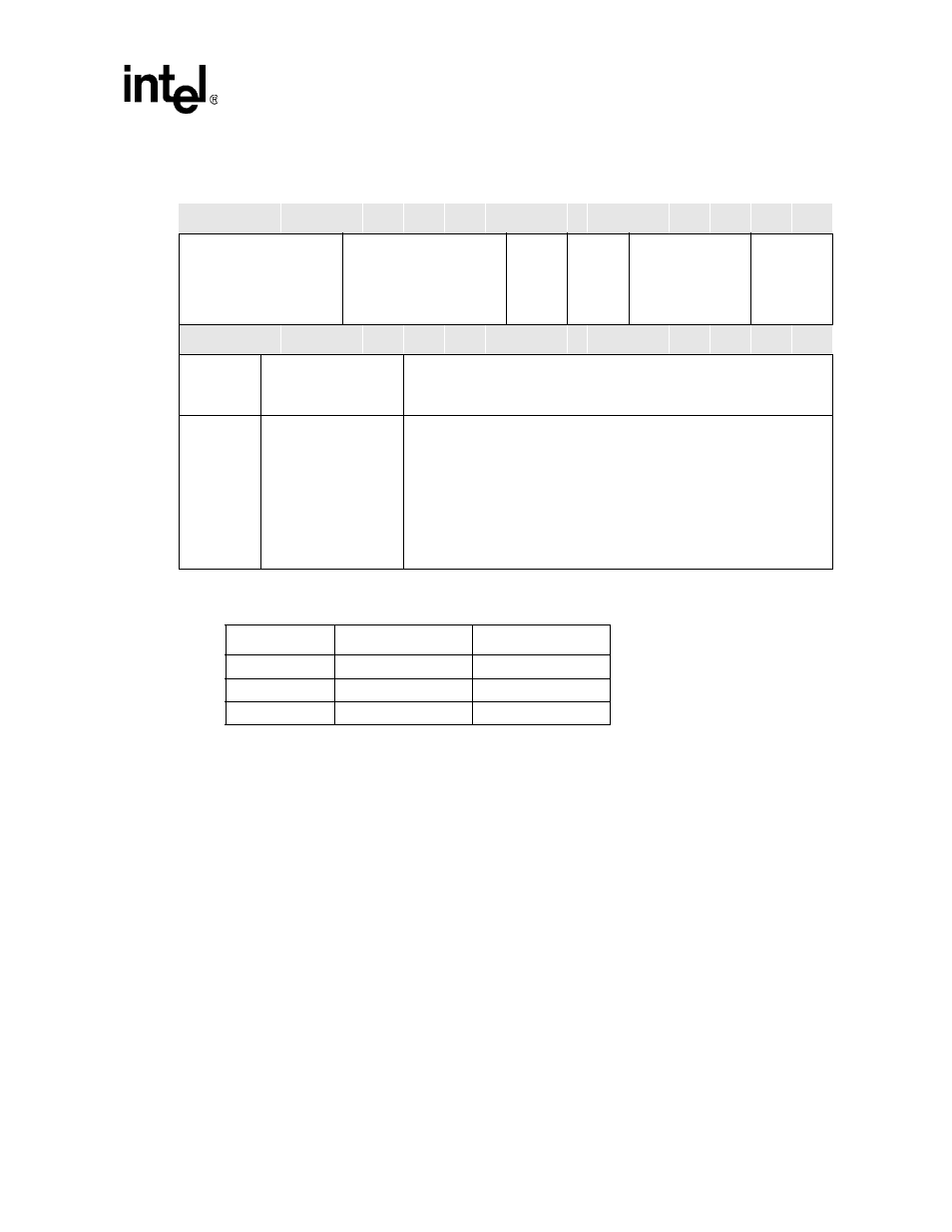 Table 2-3. pxa26x processor family id values, 5 coprocessor 15 register 1 - p-bit, 4 input/output ordering | 5 coprocessor 15 register 1 – p-bit | Intel PXA26X User Manual | Page 35 / 624