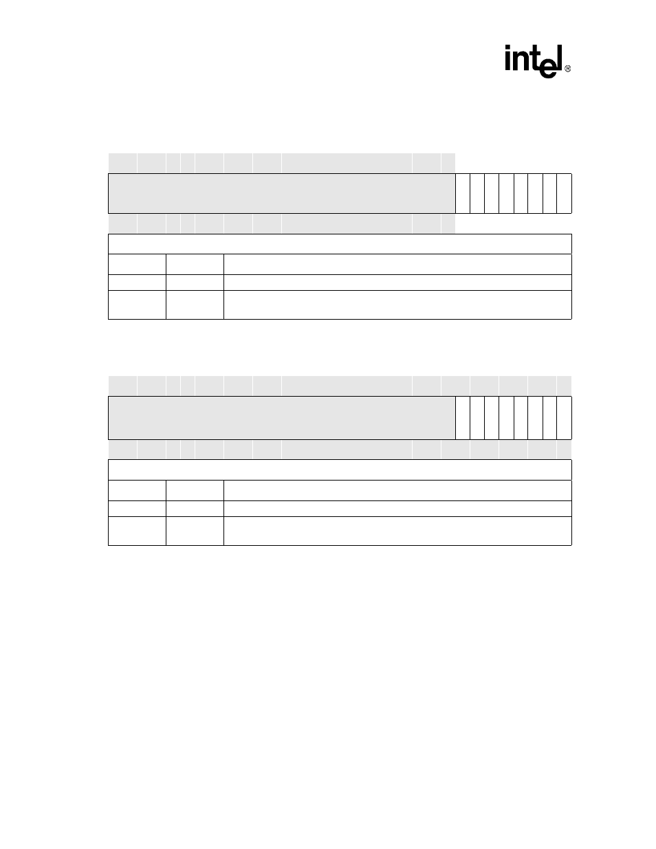 Table 10-5. divisor latch low register - dll, Table 10-6. divisor latch high register - dlh, 4 interrupt enable register (ier) | Intel PXA26X User Manual | Page 374 / 624