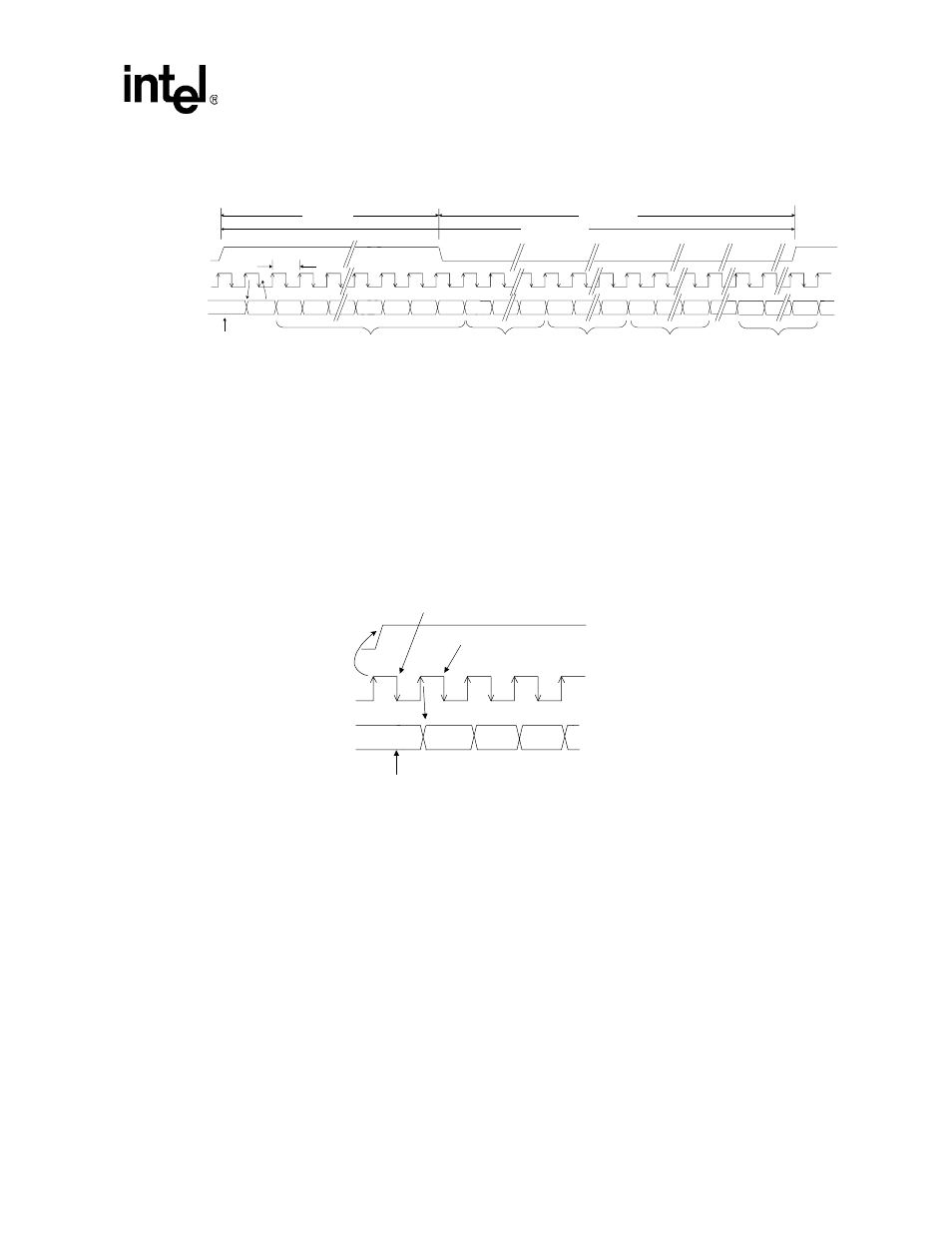 Figure 13-5. ac97 input frame, Figure 13-6. start of an audio input frame, 1 slot 0: tag phase | Sync sdata_in, Bit_clk | Intel PXA26X User Manual | Page 471 / 624
